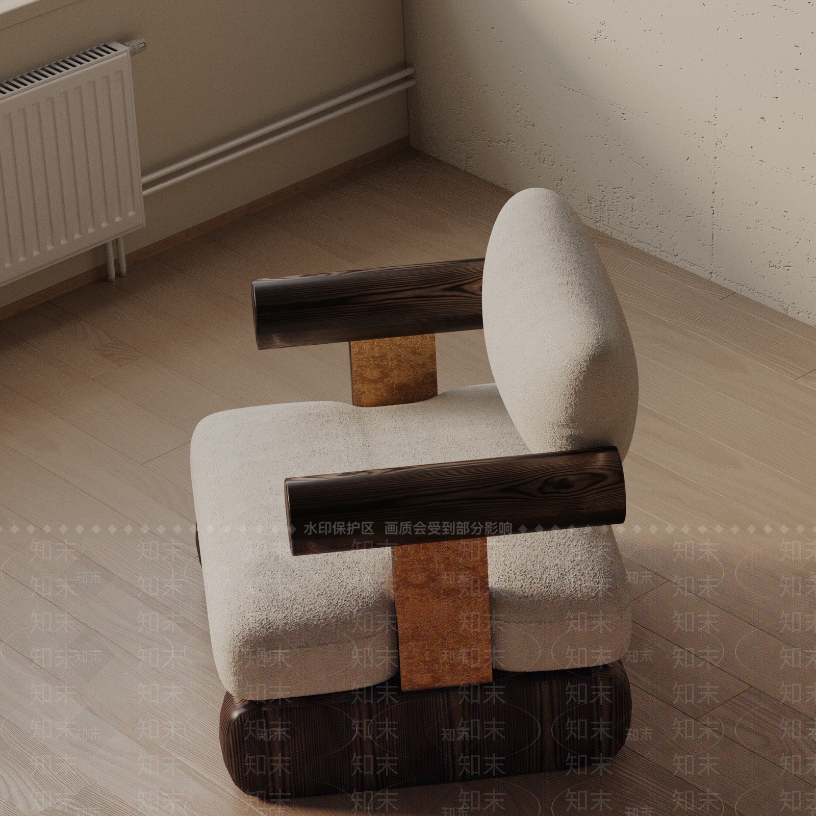 现代休闲椅3D模型下载【ID:1201796547】