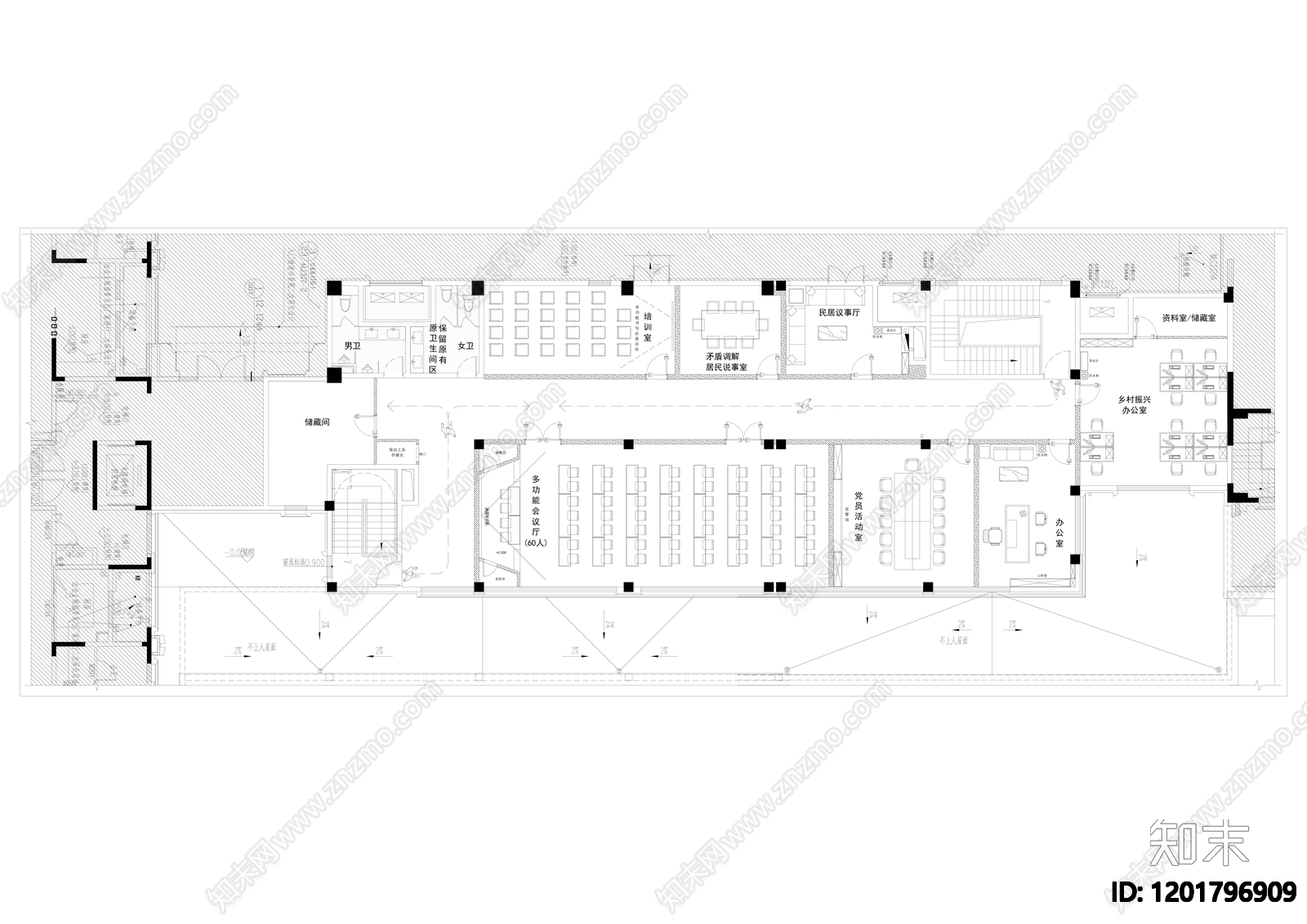 现代轻奢其他文化空间cad施工图下载【ID:1201796909】