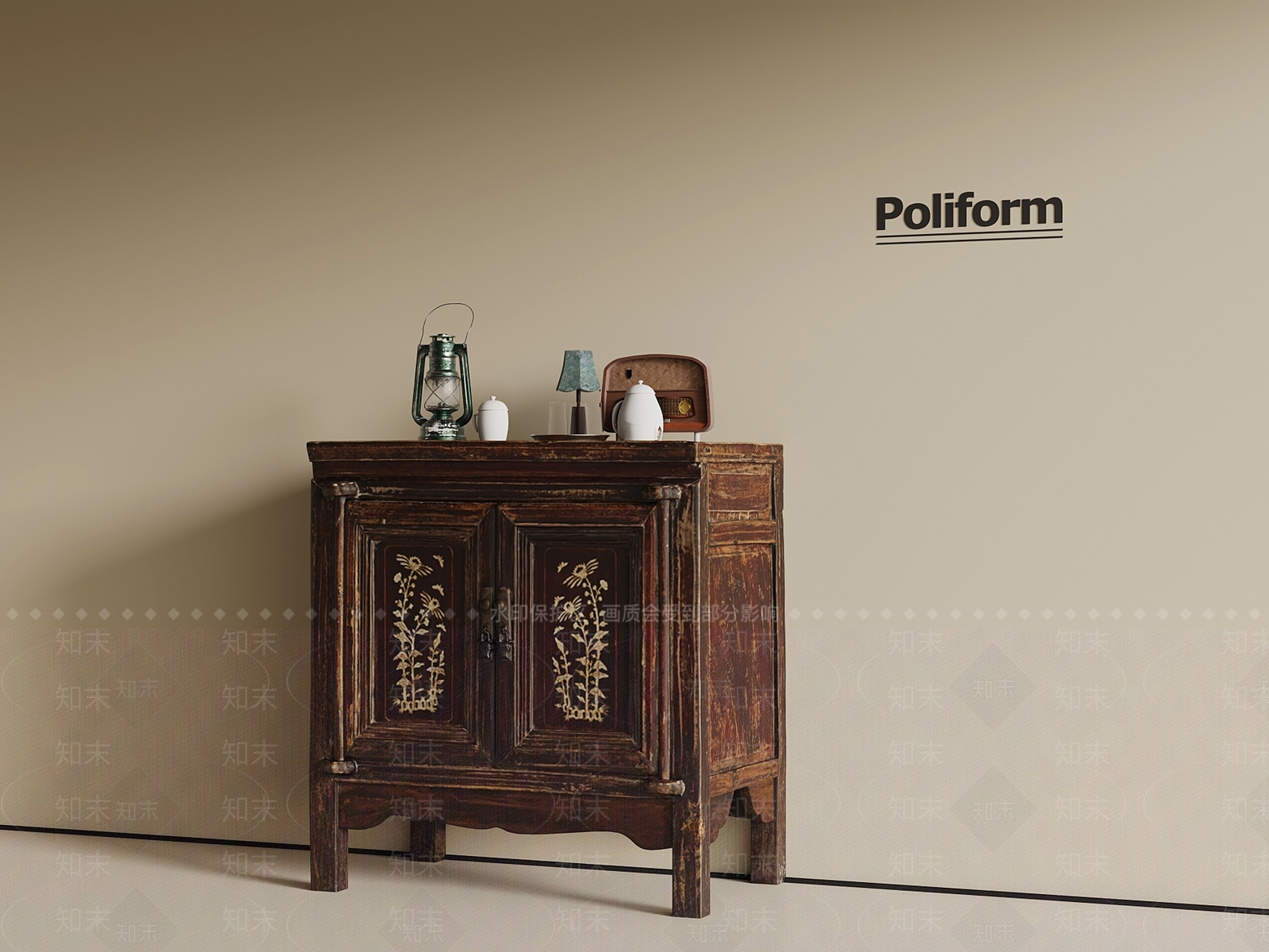 中式储物柜SU模型下载【ID:1201797264】