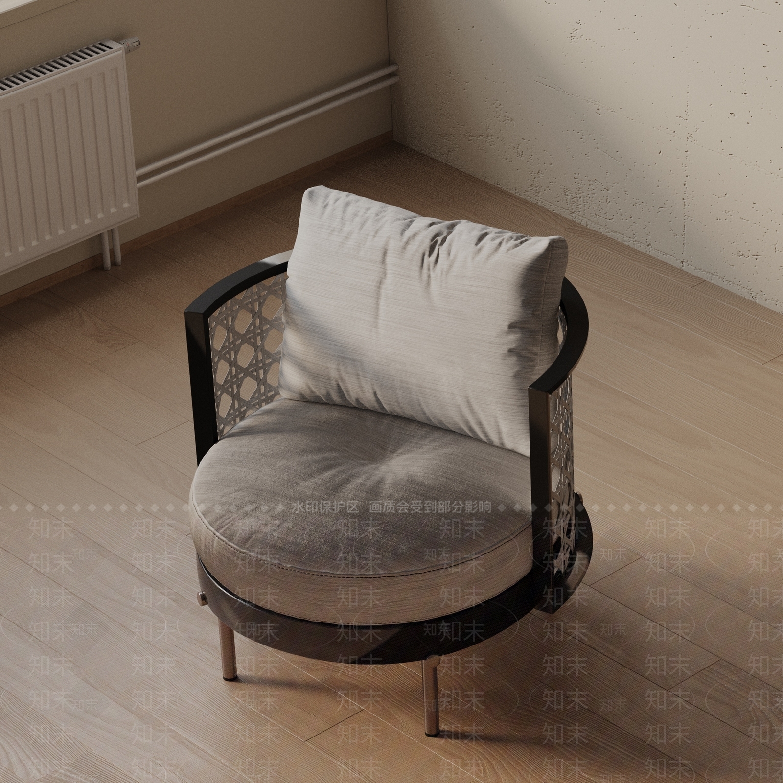现代休闲椅3D模型下载【ID:1201797617】