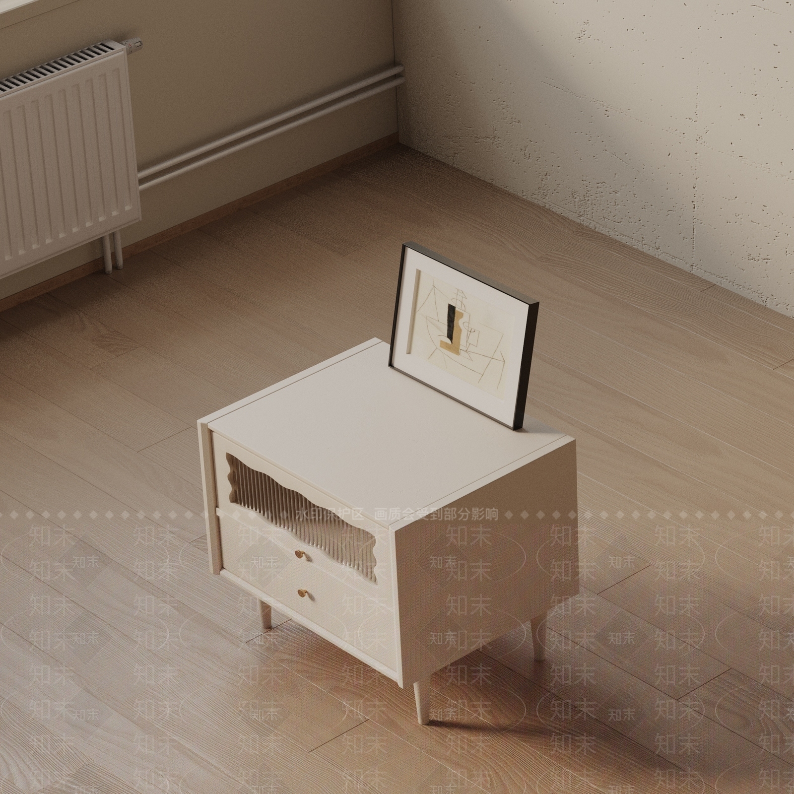 现代床头柜3D模型下载【ID:1201797963】