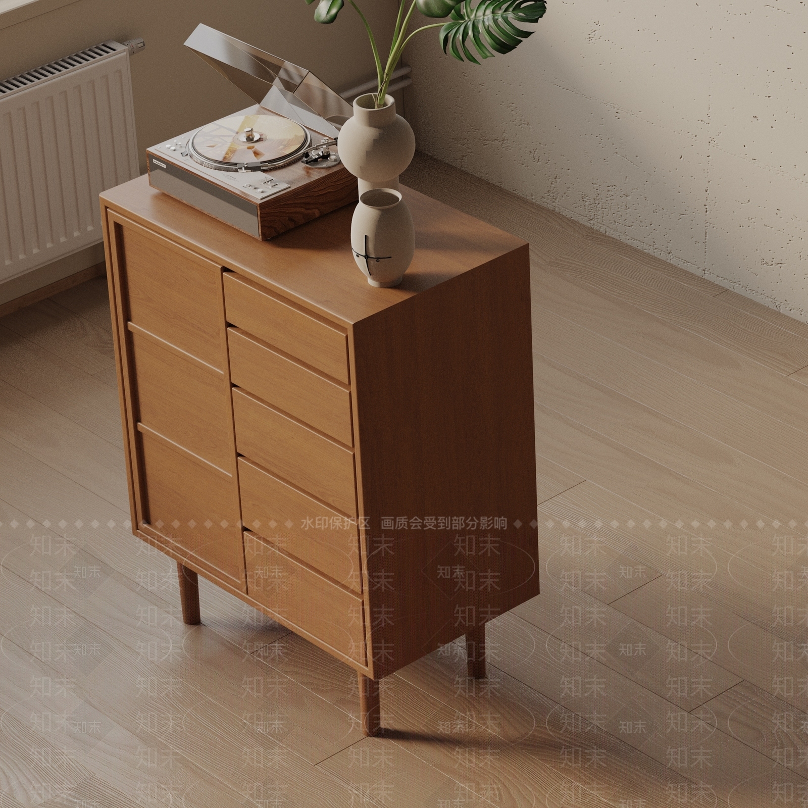 现代玄关柜3D模型下载【ID:1201799440】