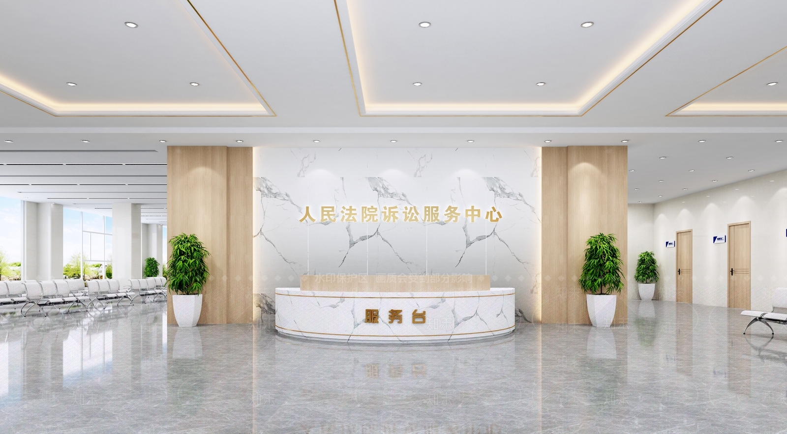 现代服务中心3D模型下载【ID:1201803291】