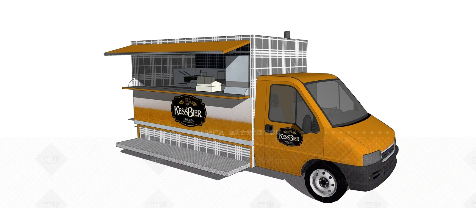 餐车SU模型下载【ID:1201803234】