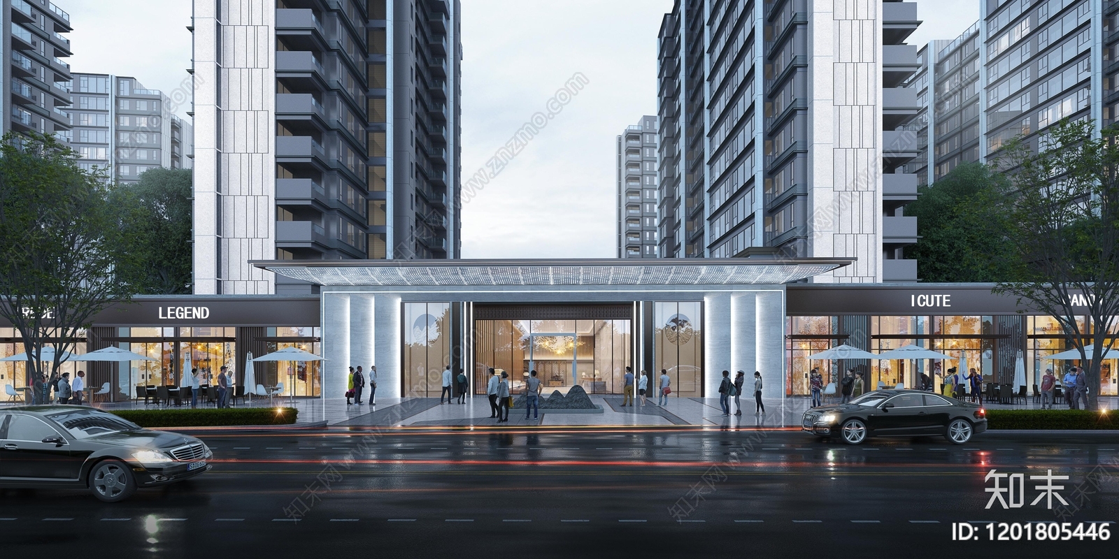 现代小区建筑下载【ID:1201805446】