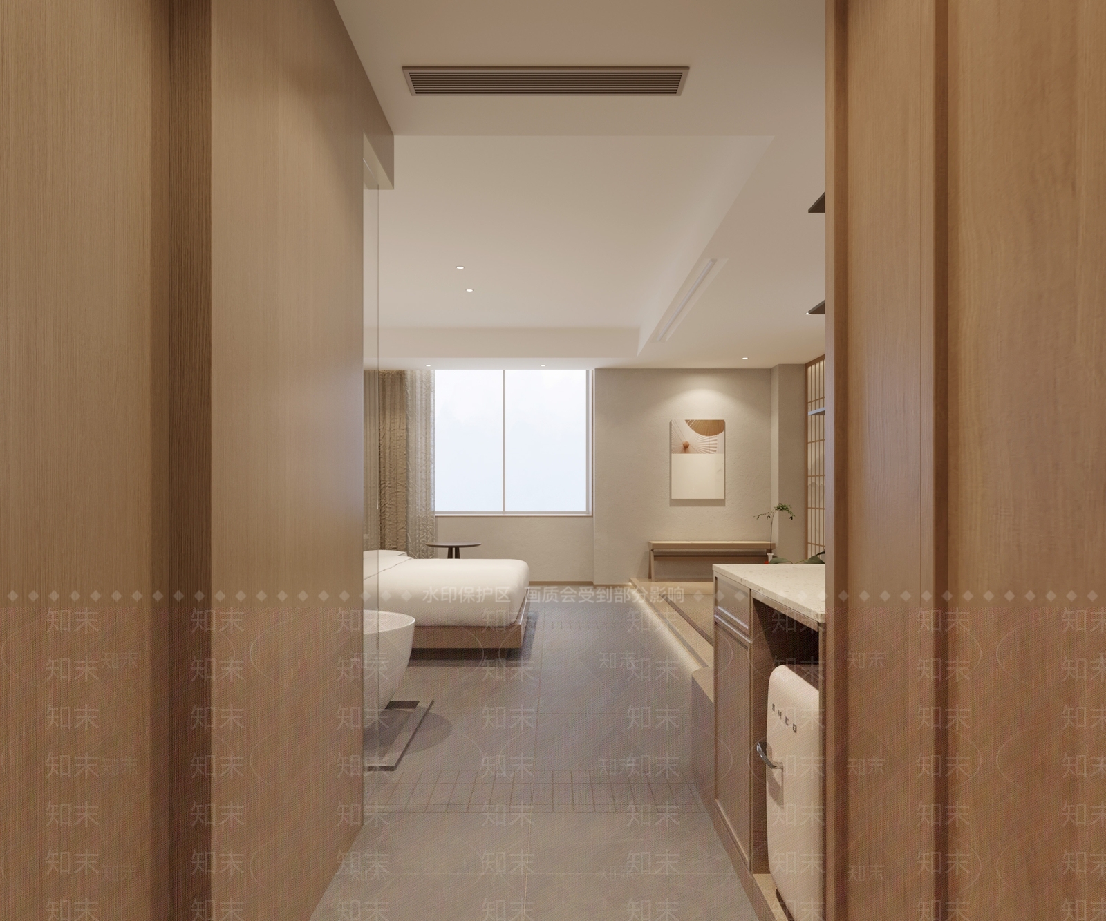 新中式侘寂民宿3D模型下载【ID:1201806837】