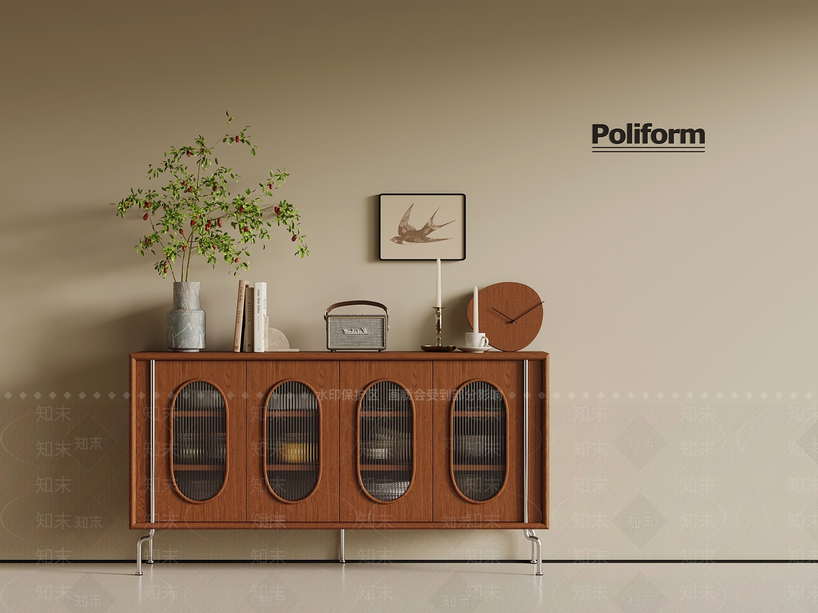 中古玄关柜3D模型下载【ID:1201808299】