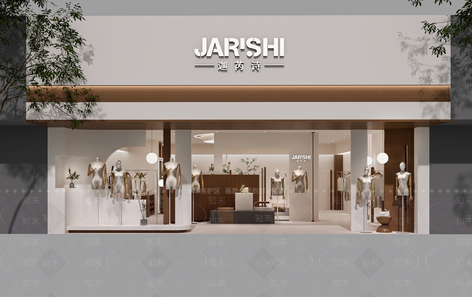 中古服装店3D模型下载【ID:1201809330】