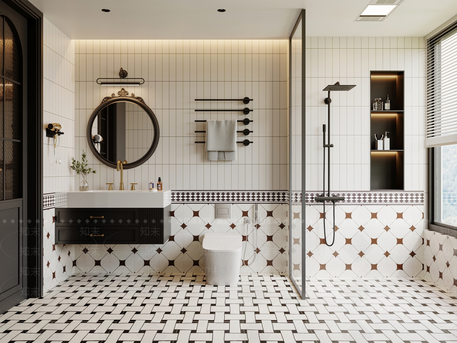 法式鞋柜3D模型下载【ID:1201815422】