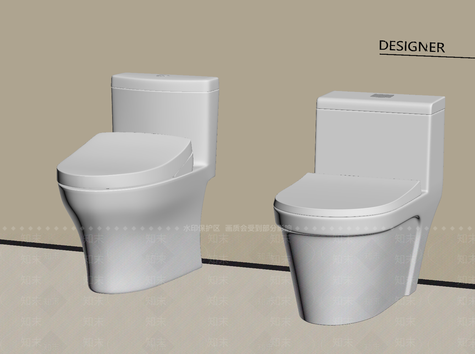 马桶SU模型下载【ID:1201818730】