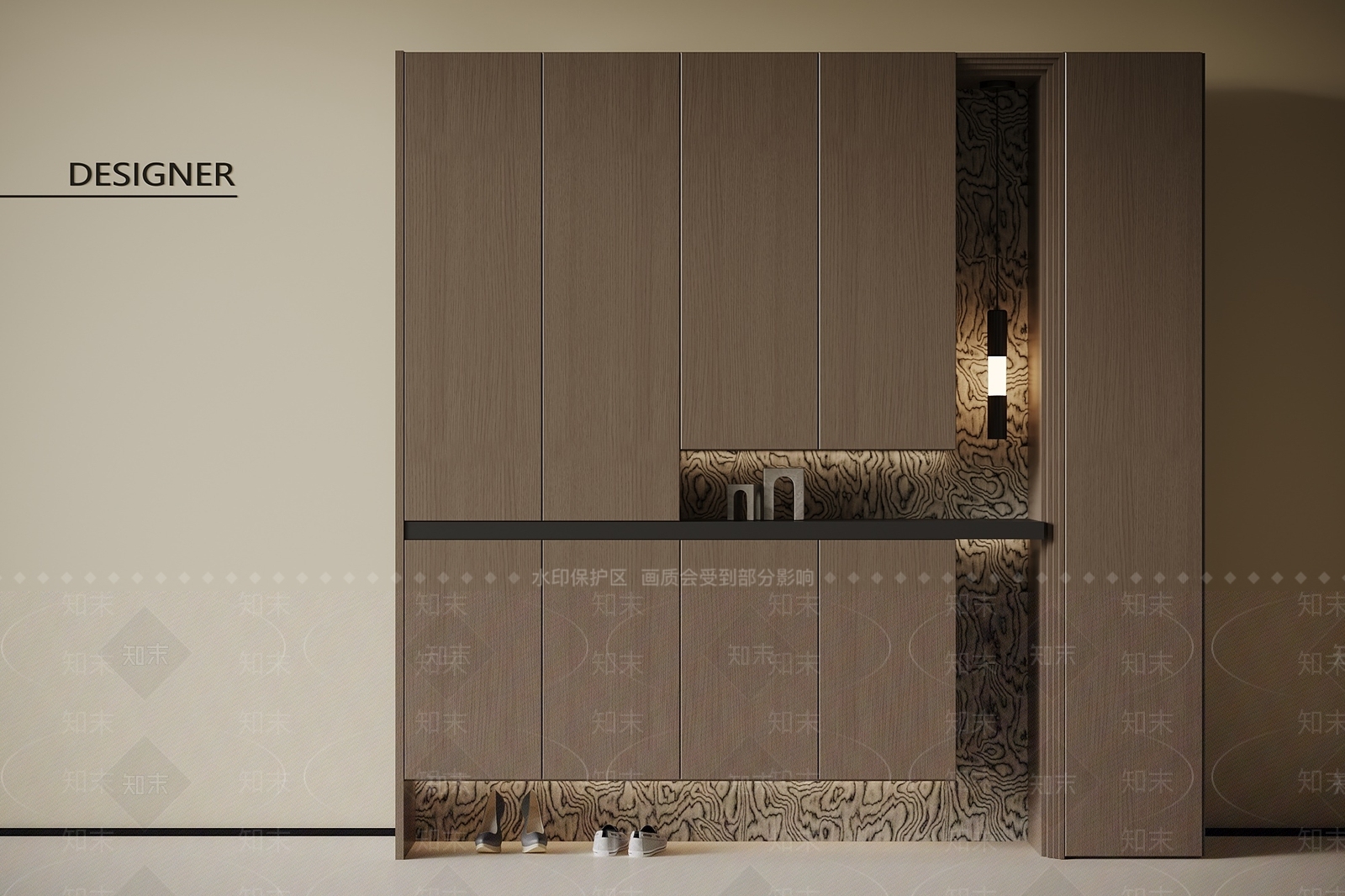 现代意式鞋柜SU模型下载【ID:1201822875】