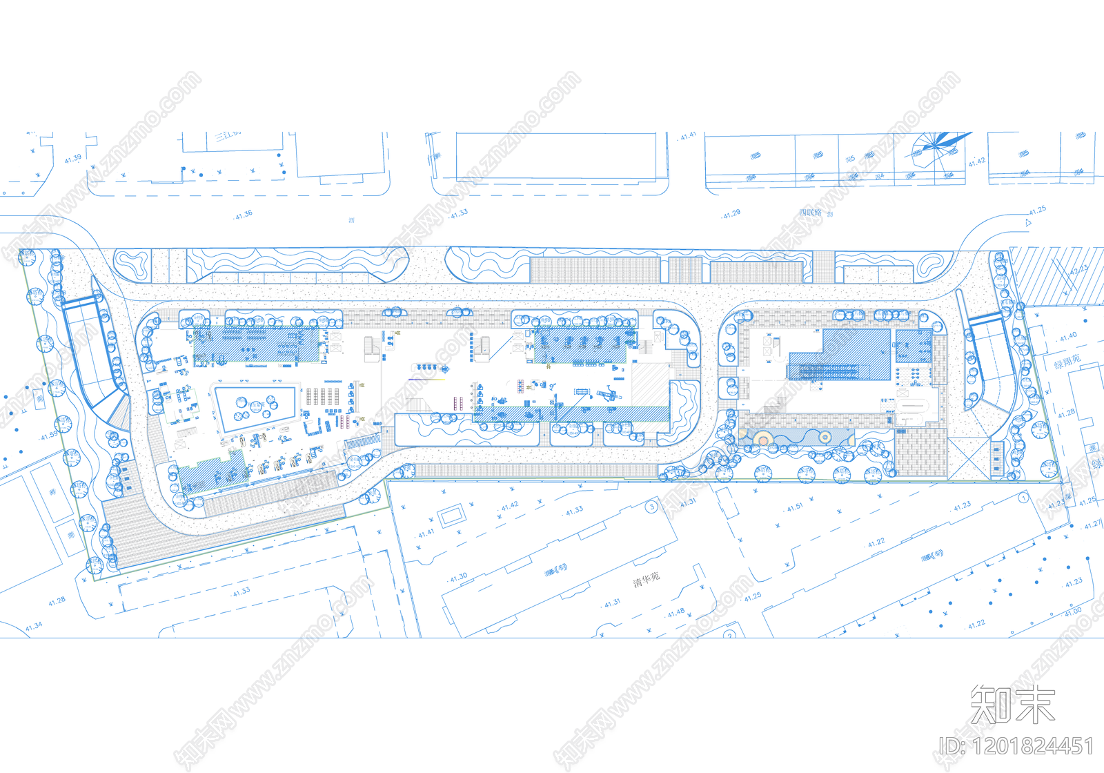 现代其他景观cad施工图下载【ID:1201824451】