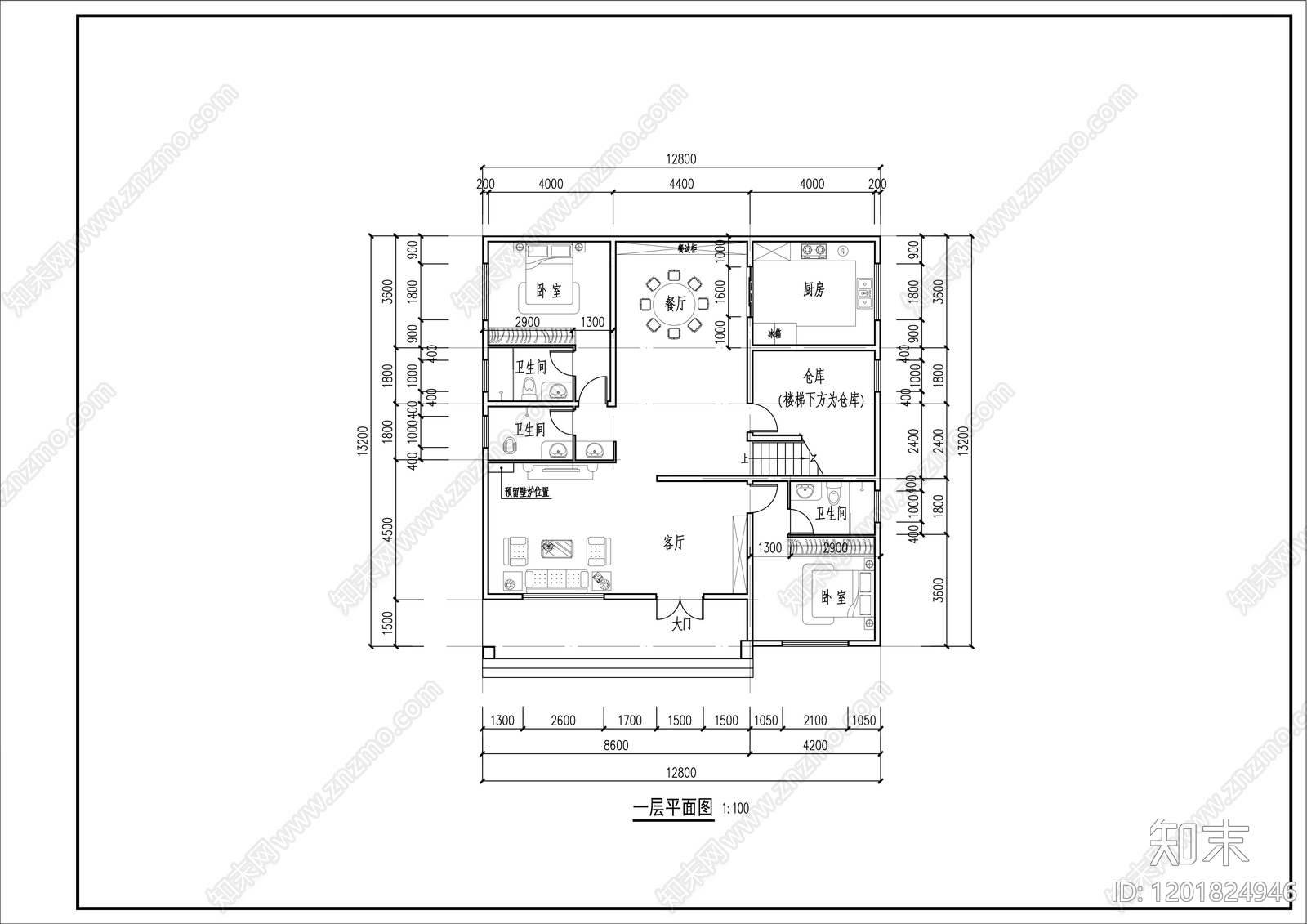 法式别墅建筑CAD图纸