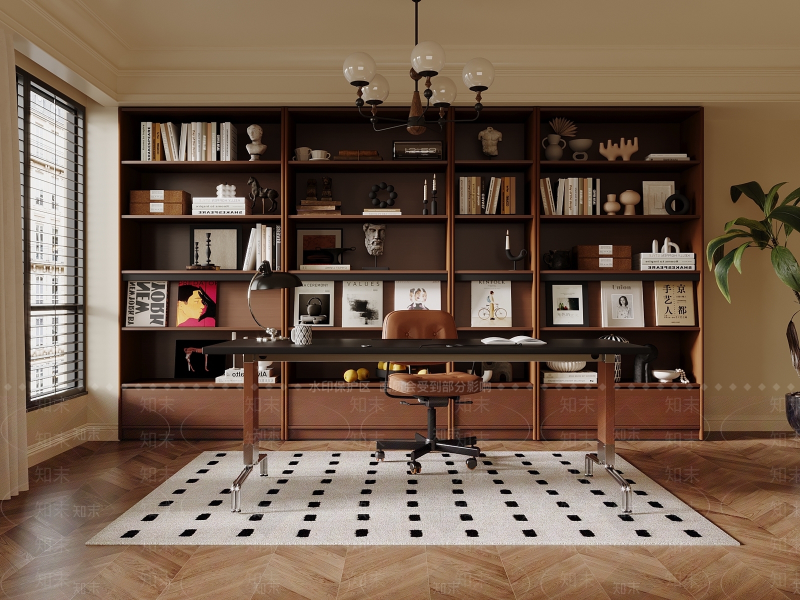 中古书房3D模型下载【ID:1201825331】