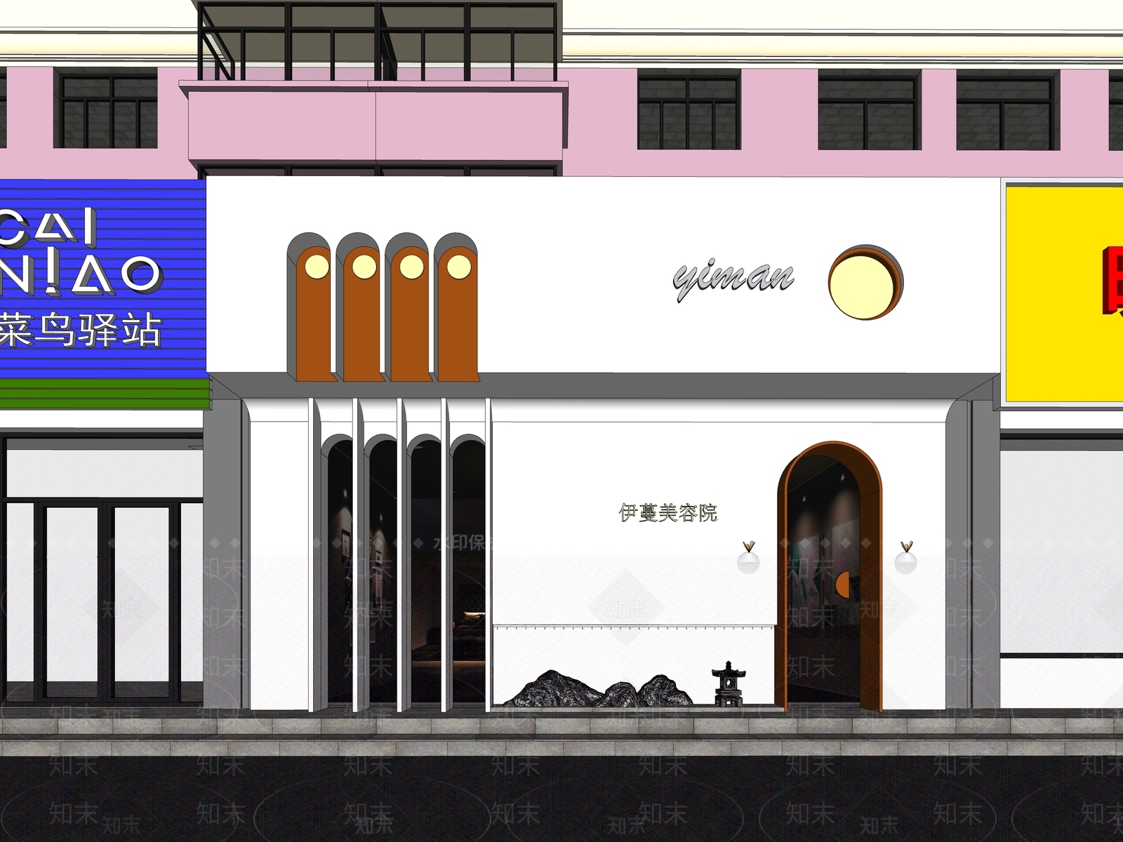 现代美妆店SU模型下载【ID:1201825458】