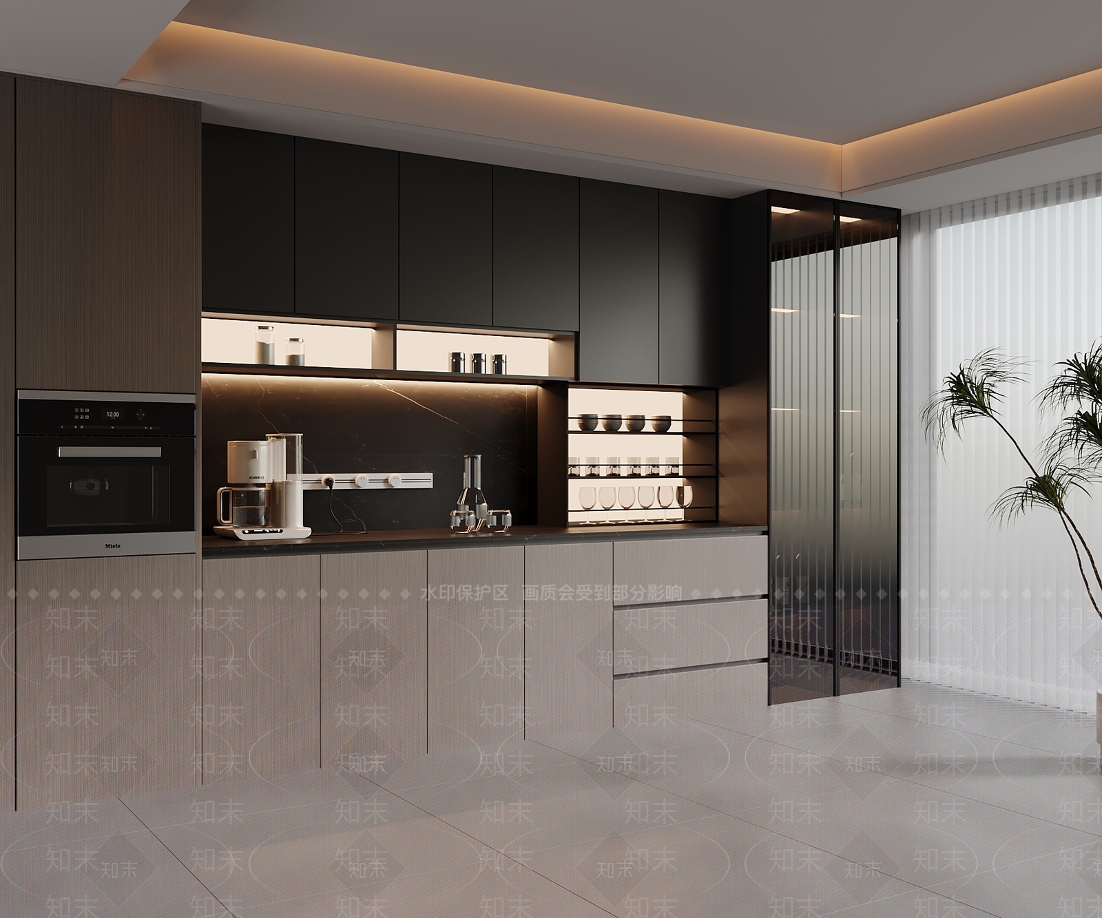 现代酒柜3D模型下载【ID:1201827199】