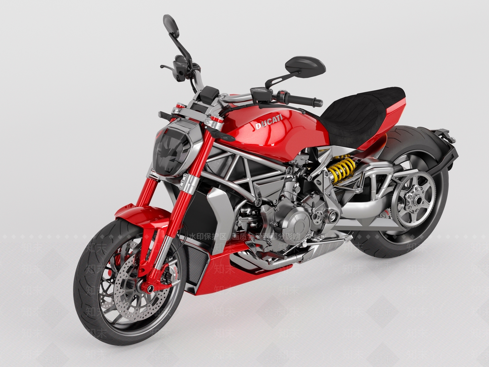 摩托车3D模型下载【ID:1201827644】