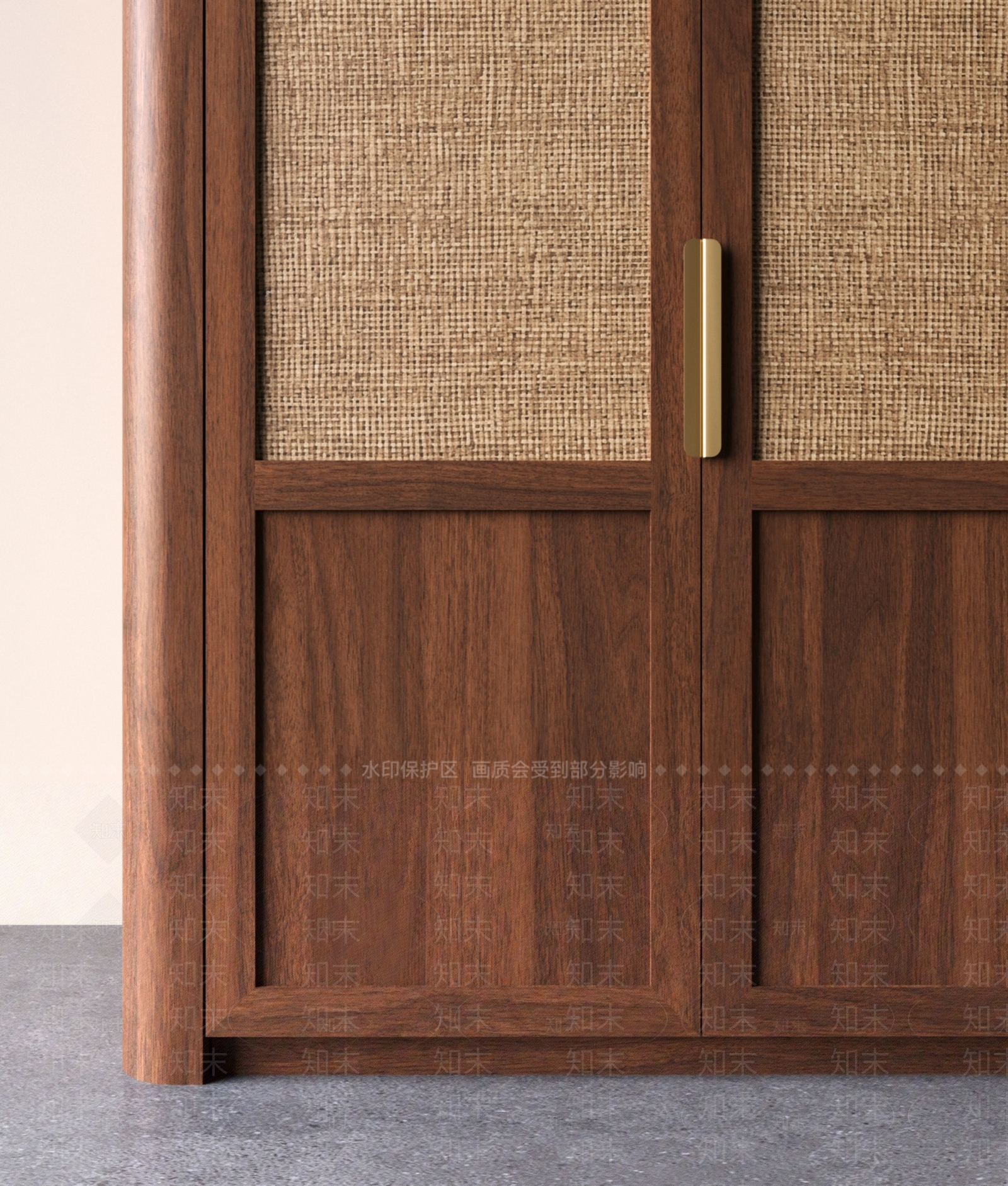 现代中古衣柜SU模型下载【ID:1201833887】