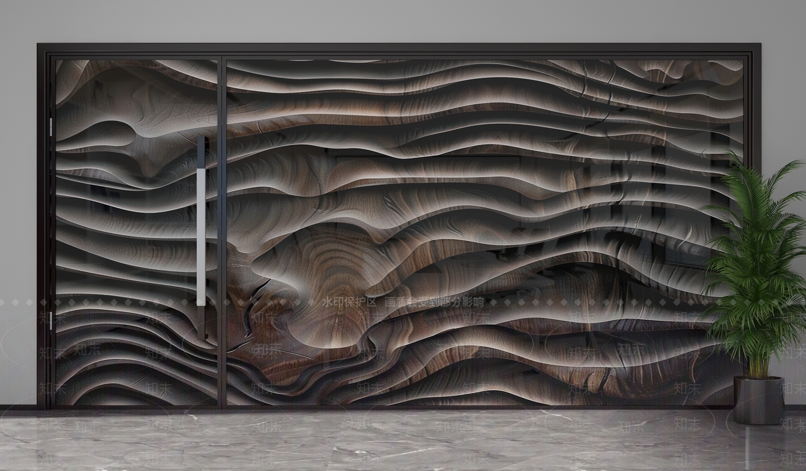 现代隔断3D模型下载【ID:1201841766】