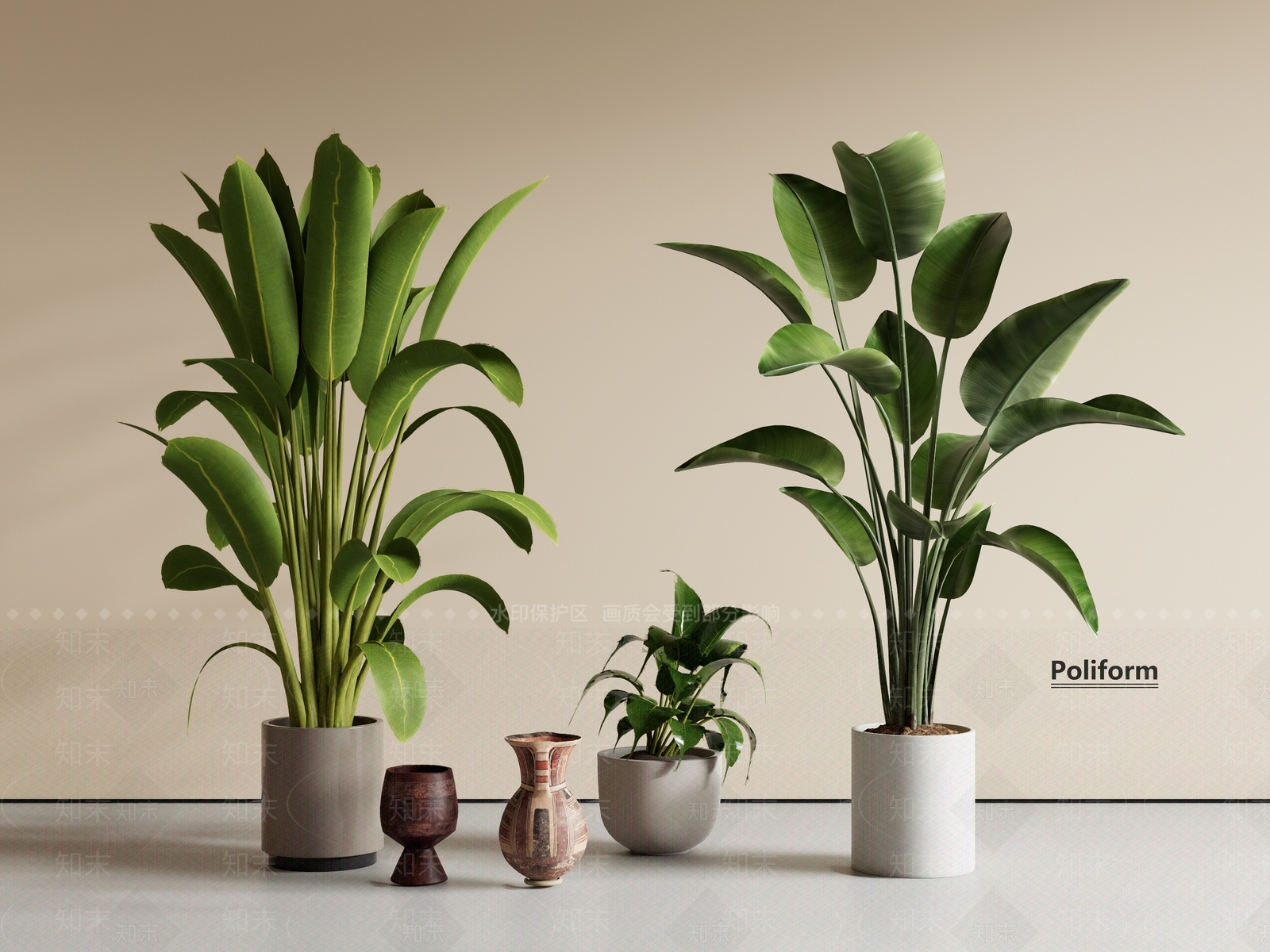 盆栽SU模型下载【ID:1201841868】