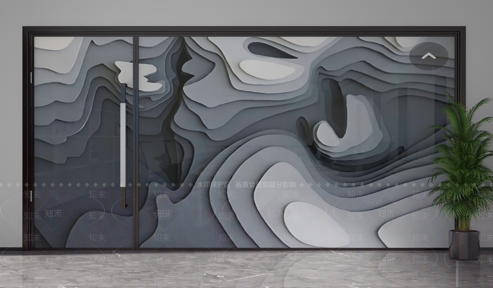 现代隔断3D模型下载【ID:1201841977】