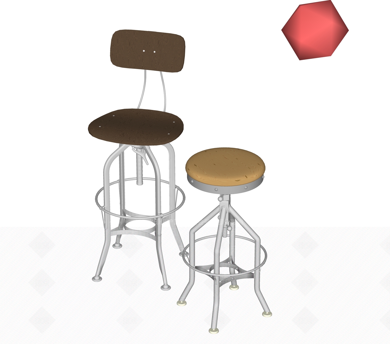 工业吧凳SU模型下载【ID:1201845966】