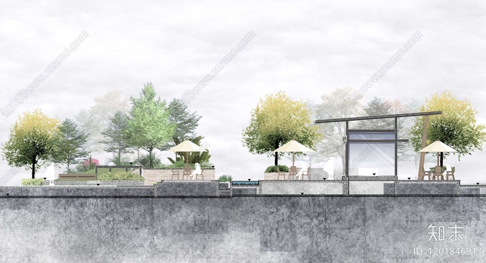 现代简约地形剖面下载【ID:1201846913】