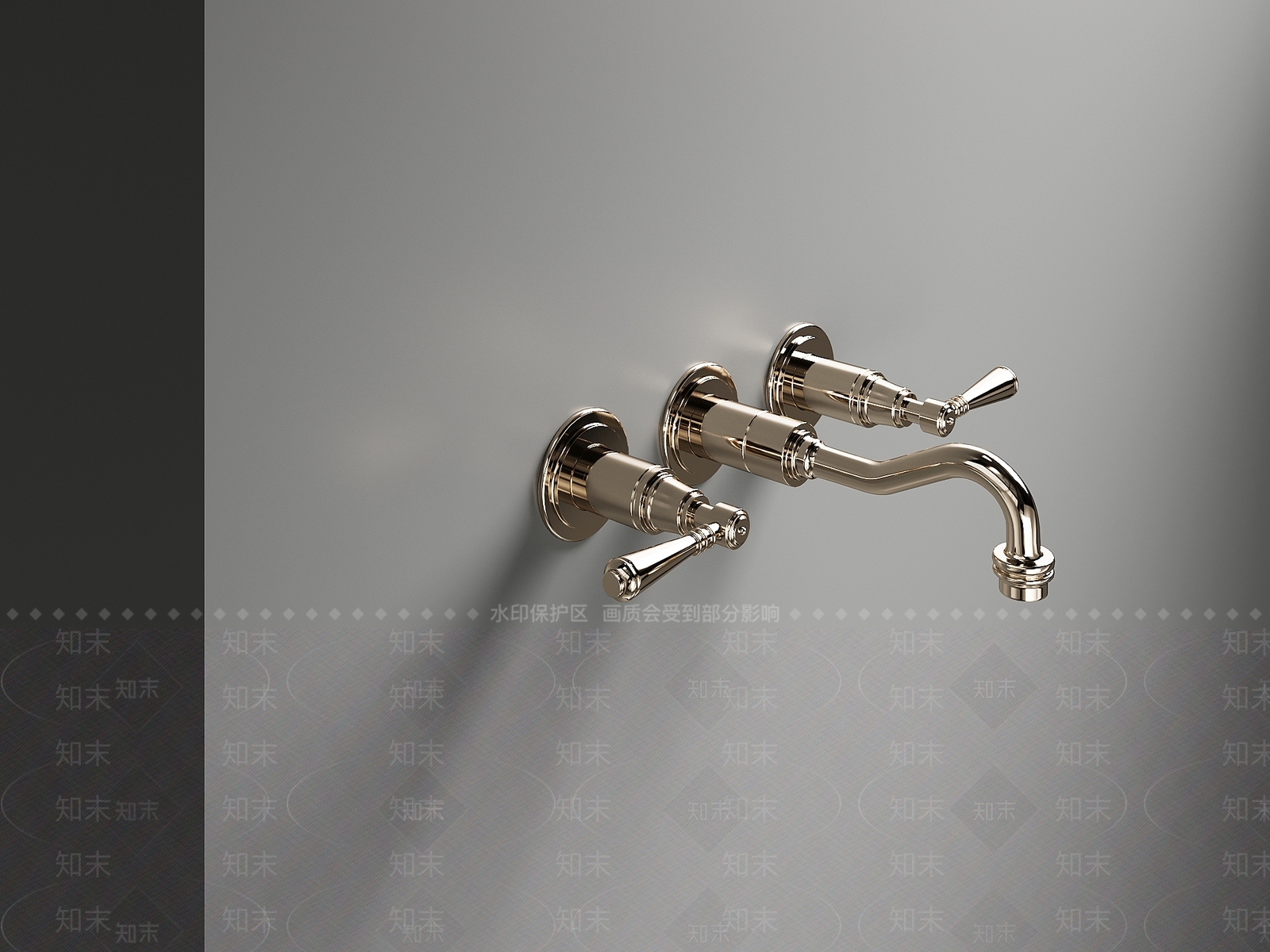 现代水龙头3D模型下载【ID:1201846853】