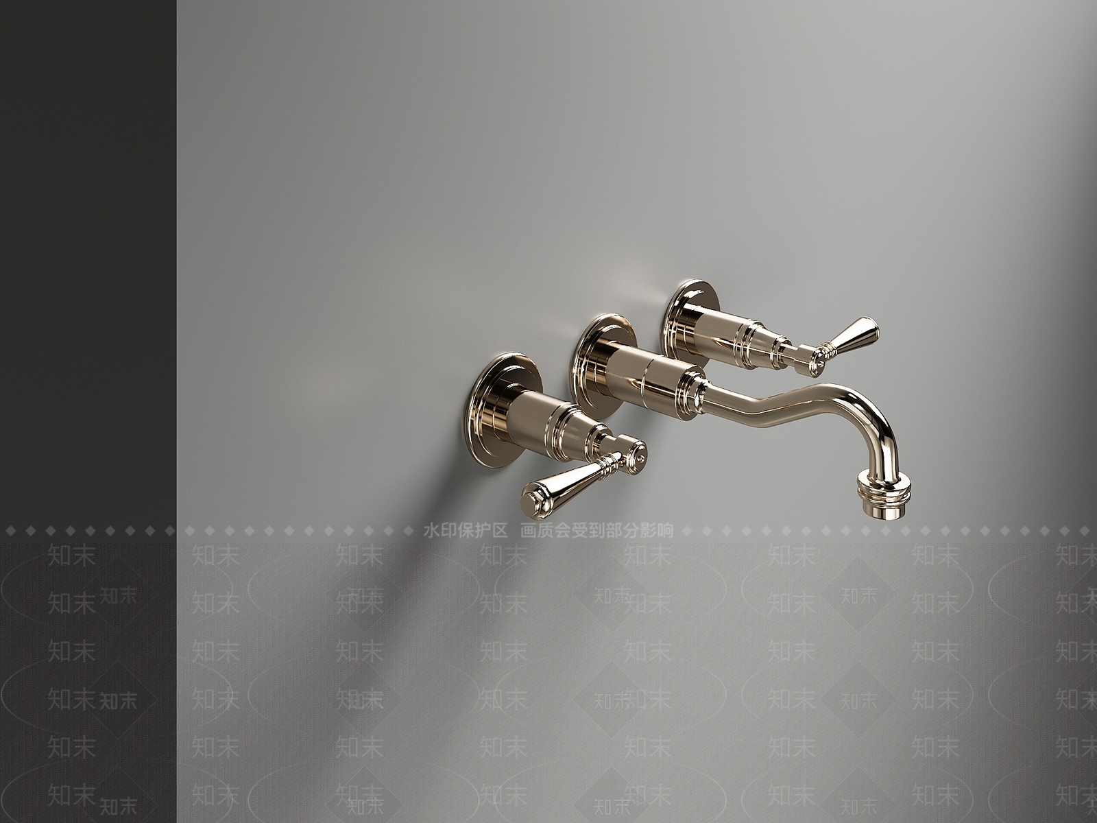 现代水龙头SU模型下载【ID:1201846866】