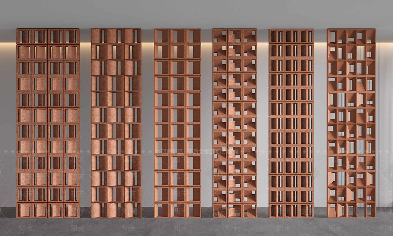 现代中古隔断SU模型下载【ID:1201847471】