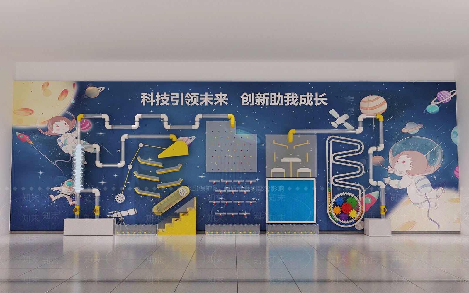 现代幼儿园3D模型下载【ID:1201848674】