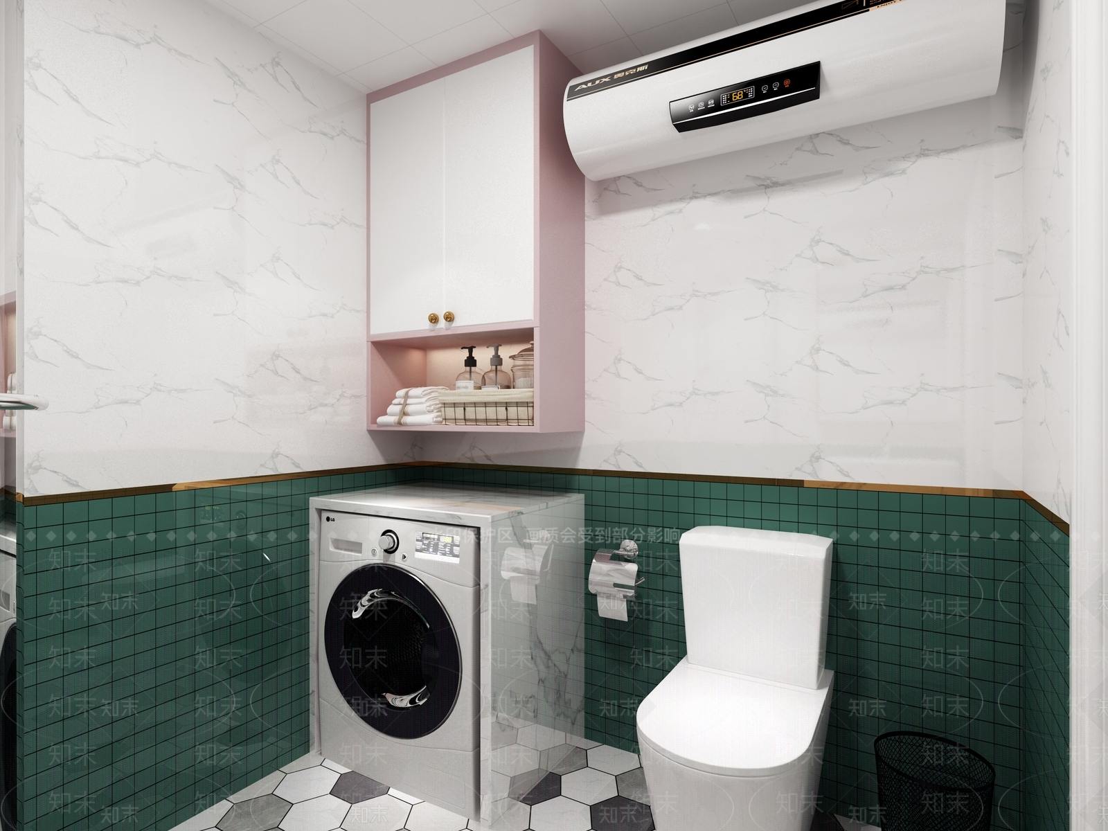 现代卫生间3D模型下载【ID:1201849752】