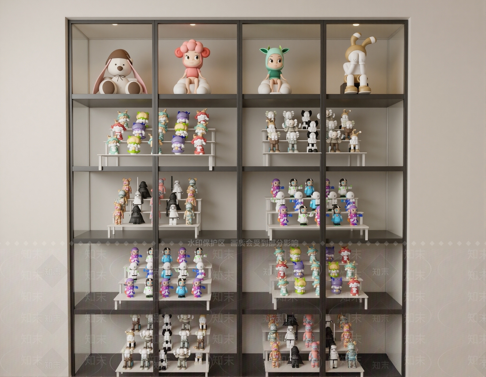 现代奶油雕塑摆件SU模型下载【ID:1201850707】