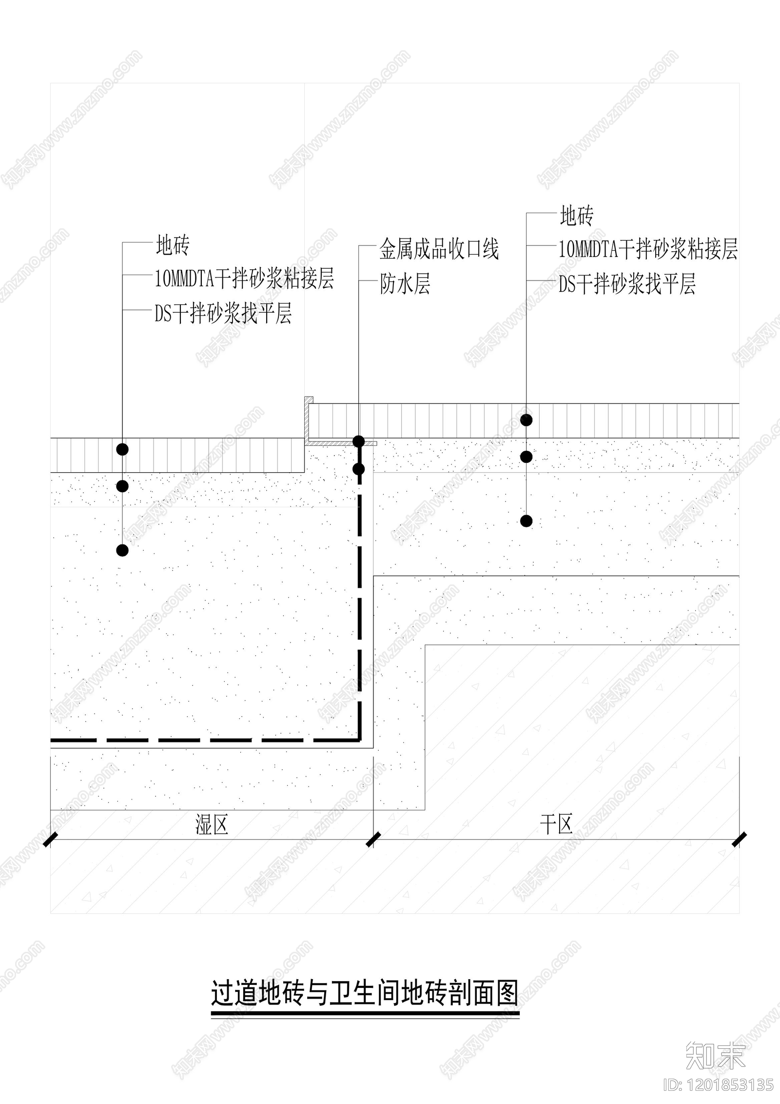 地面综合节点cad施工图下载【ID:1201853135】