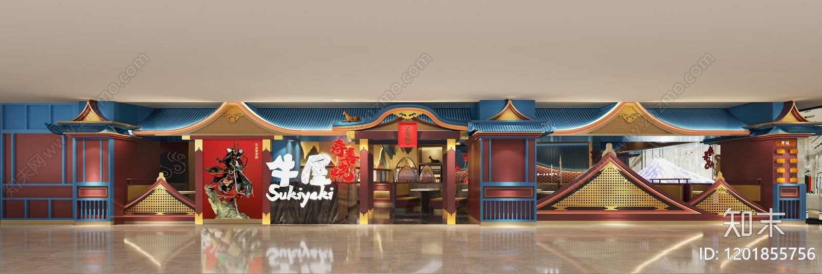 现代日式火锅店cad施工图下载【ID:1201855756】