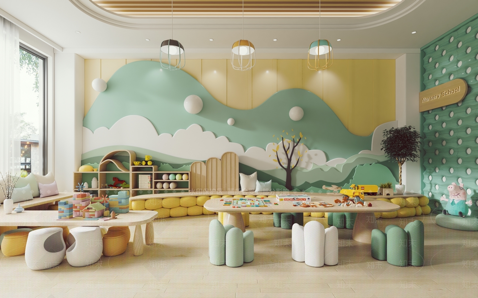 现代儿童活动空间SU模型下载【ID:1201855649】