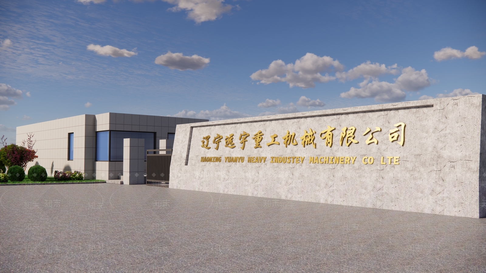 现代工业办公园区景观SU模型下载【ID:1201855791】