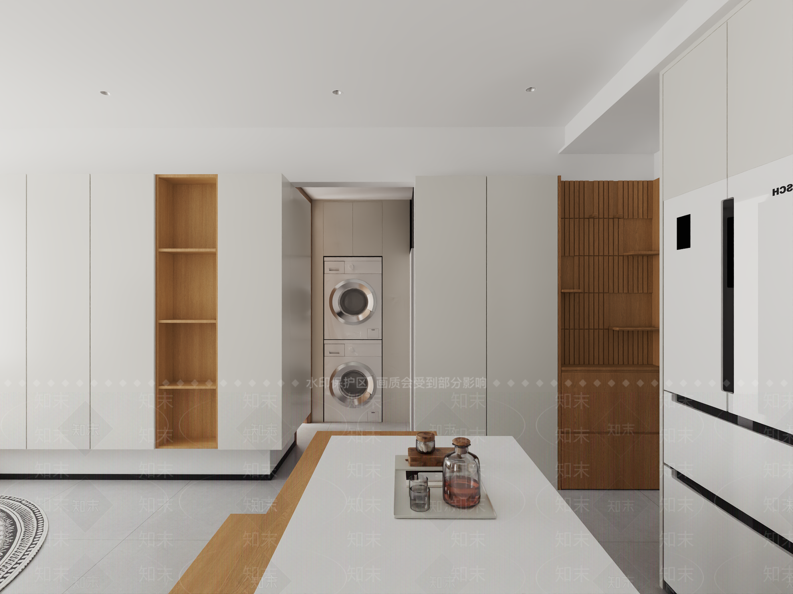 原木极简客餐厅3D模型下载【ID:1201862016】