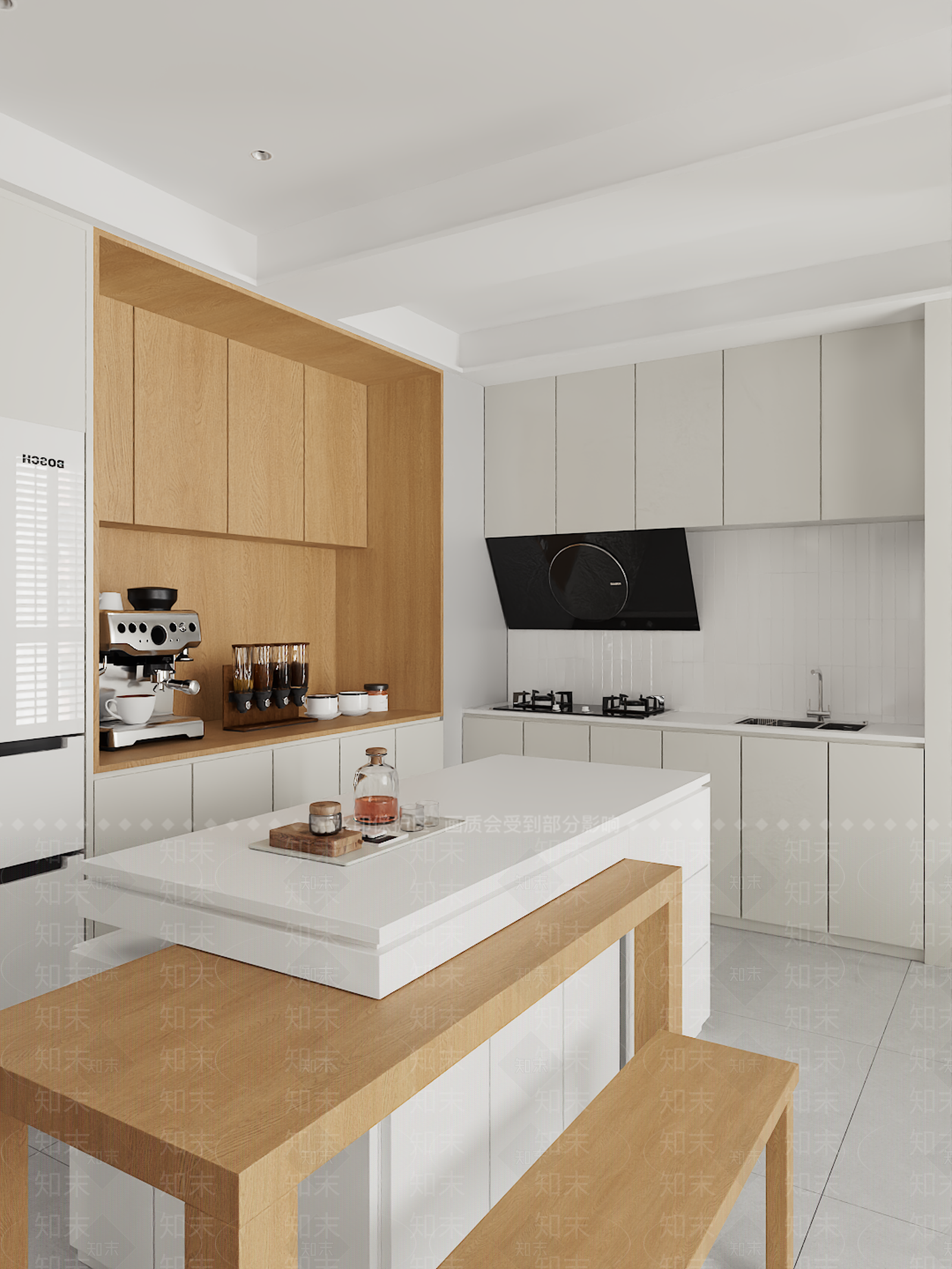 原木极简客餐厅3D模型下载【ID:1201862016】