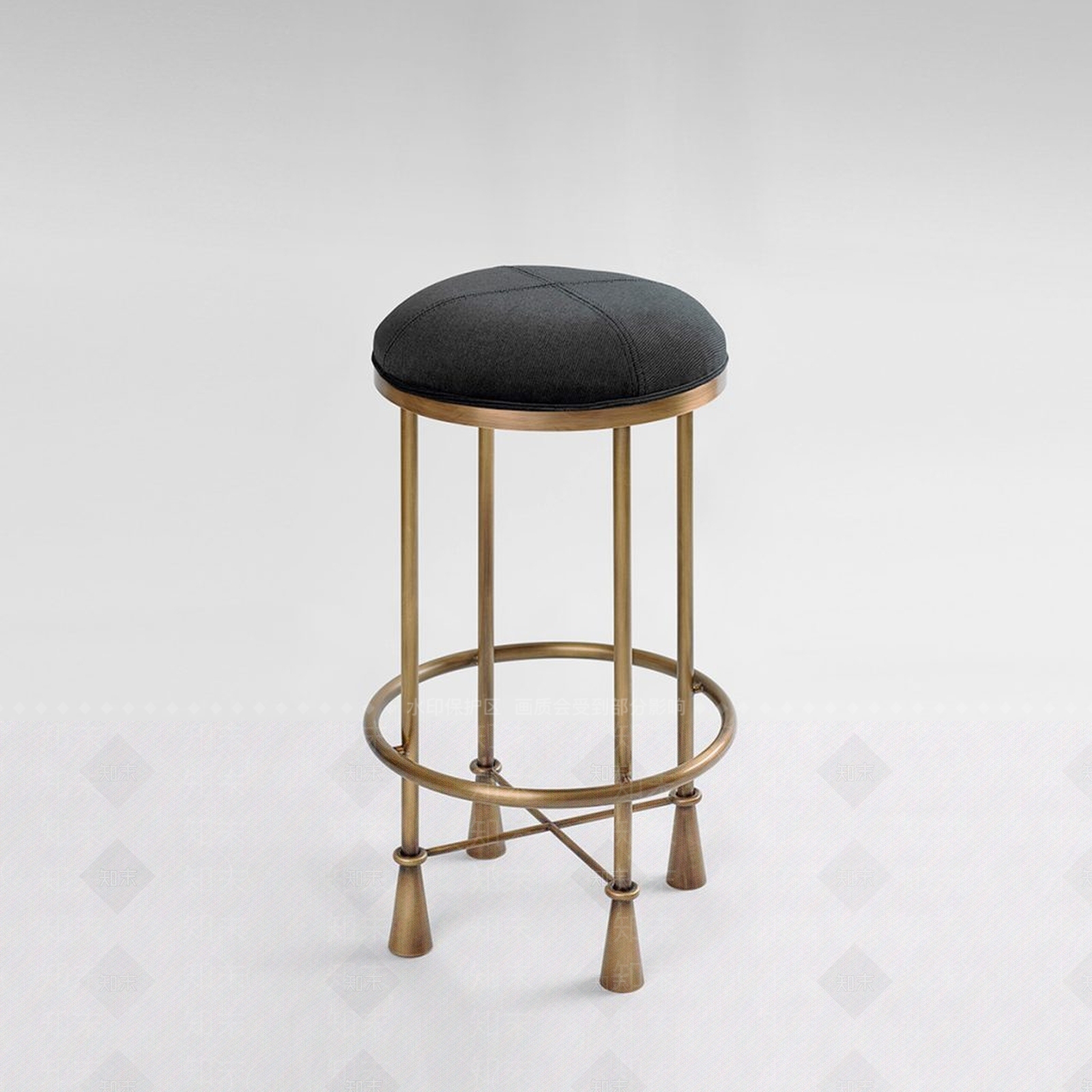 现代美式吧凳SU模型下载【ID:1201862651】