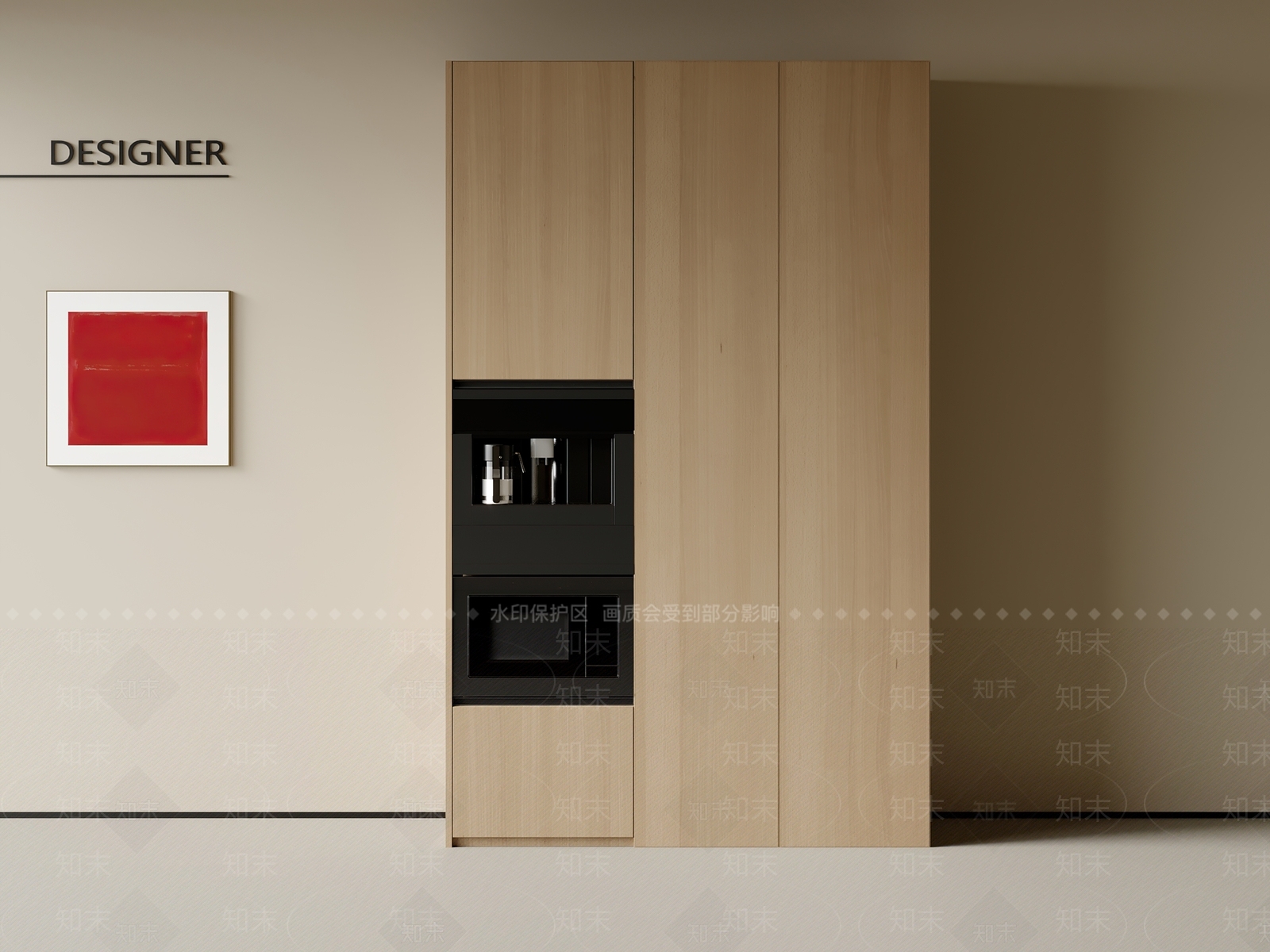 现代餐边柜3D模型下载【ID:1201866118】