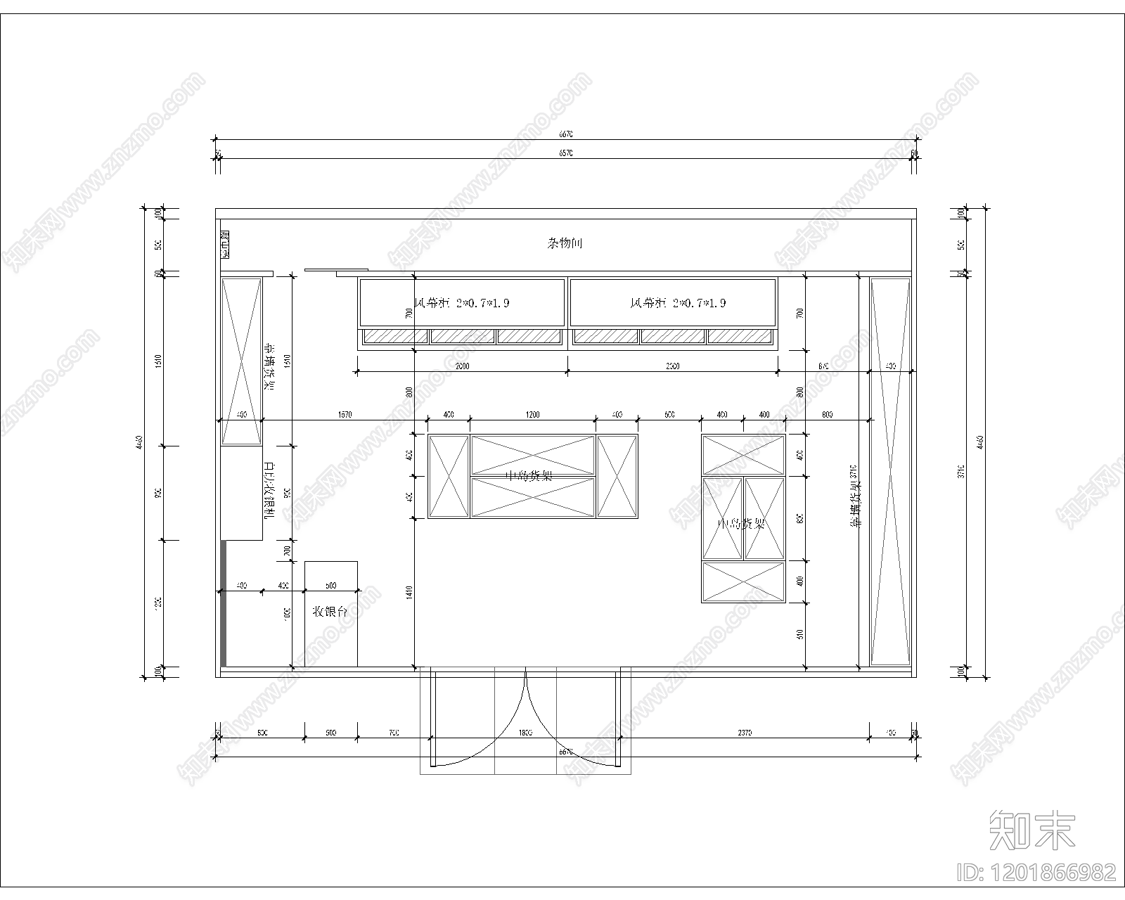现代商场cad施工图下载【ID:1201866982】