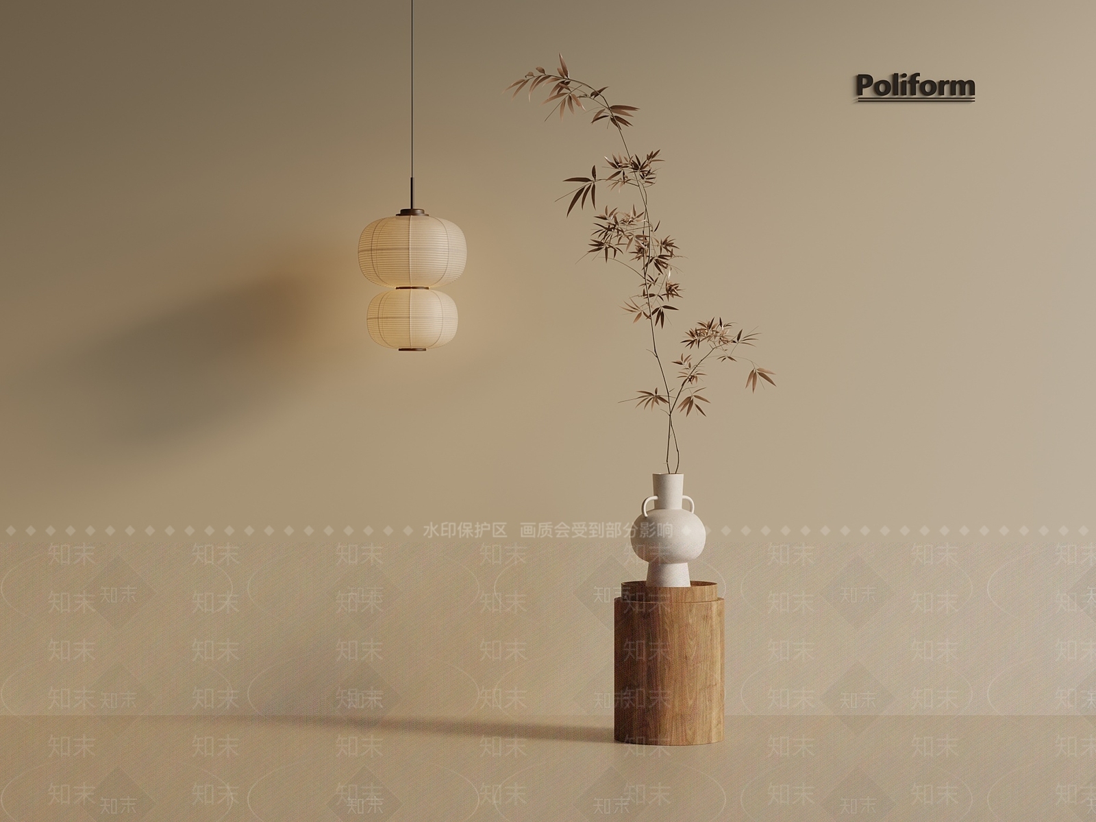 新中式中式吊灯SU模型下载【ID:1201868007】