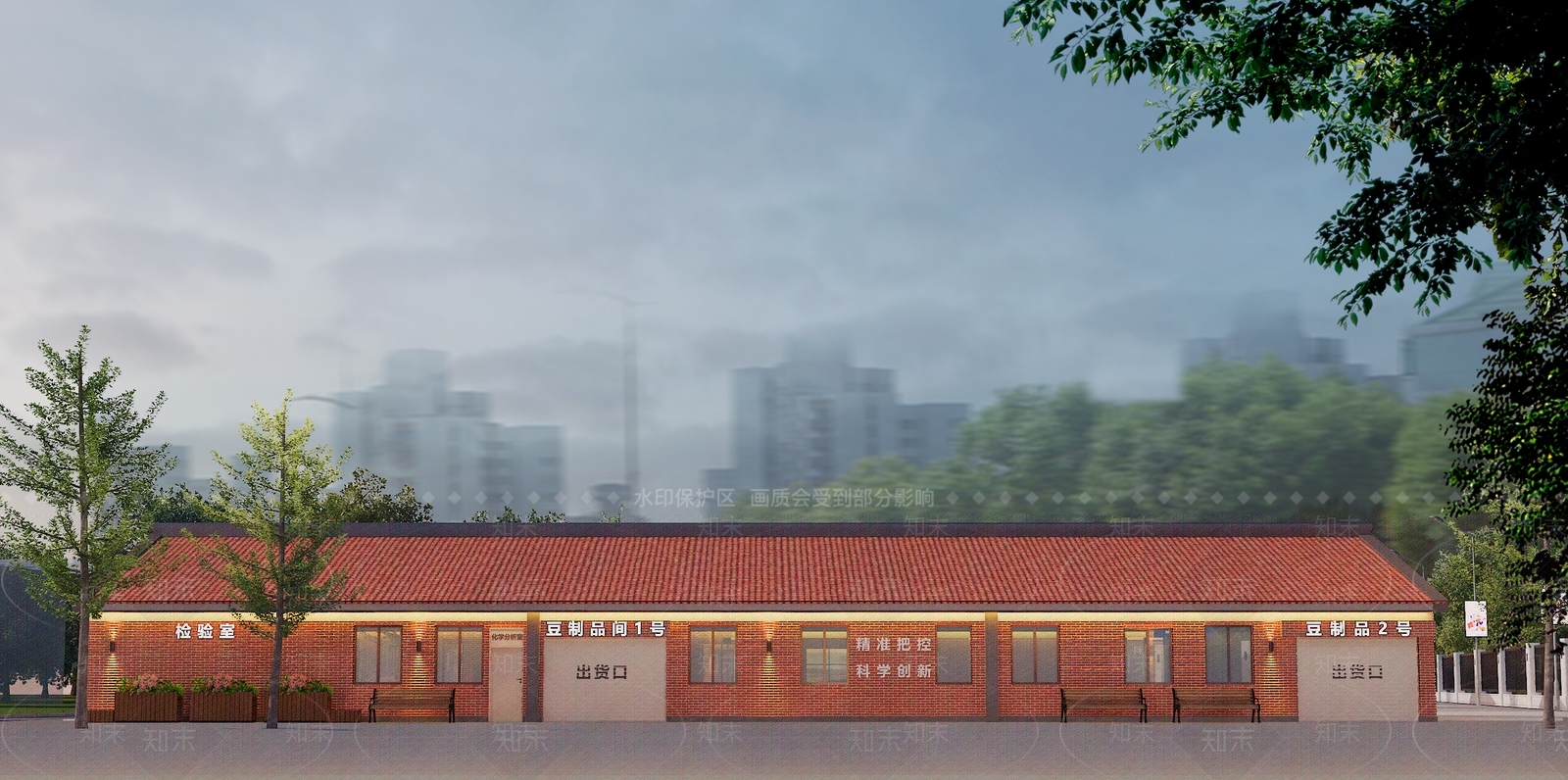 现代厂房3D模型下载【ID:1201870467】