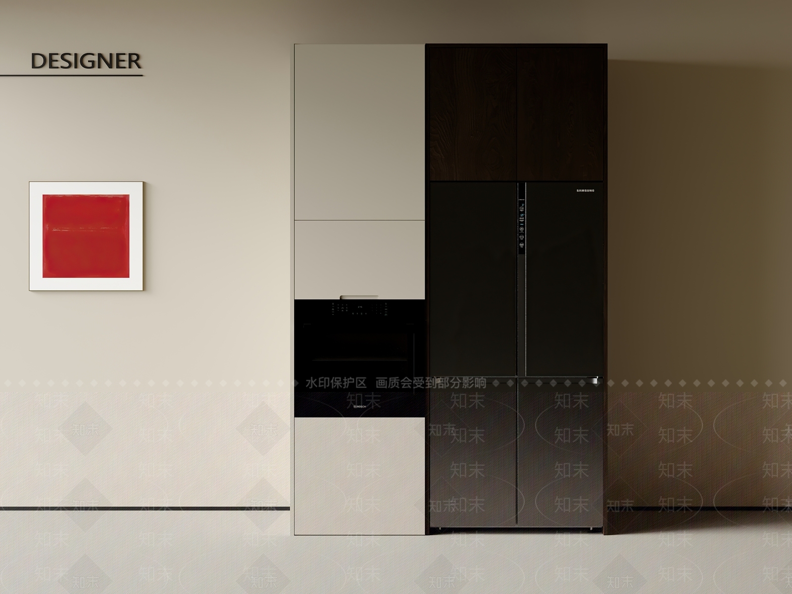 现代衣柜3D模型下载【ID:1201871076】