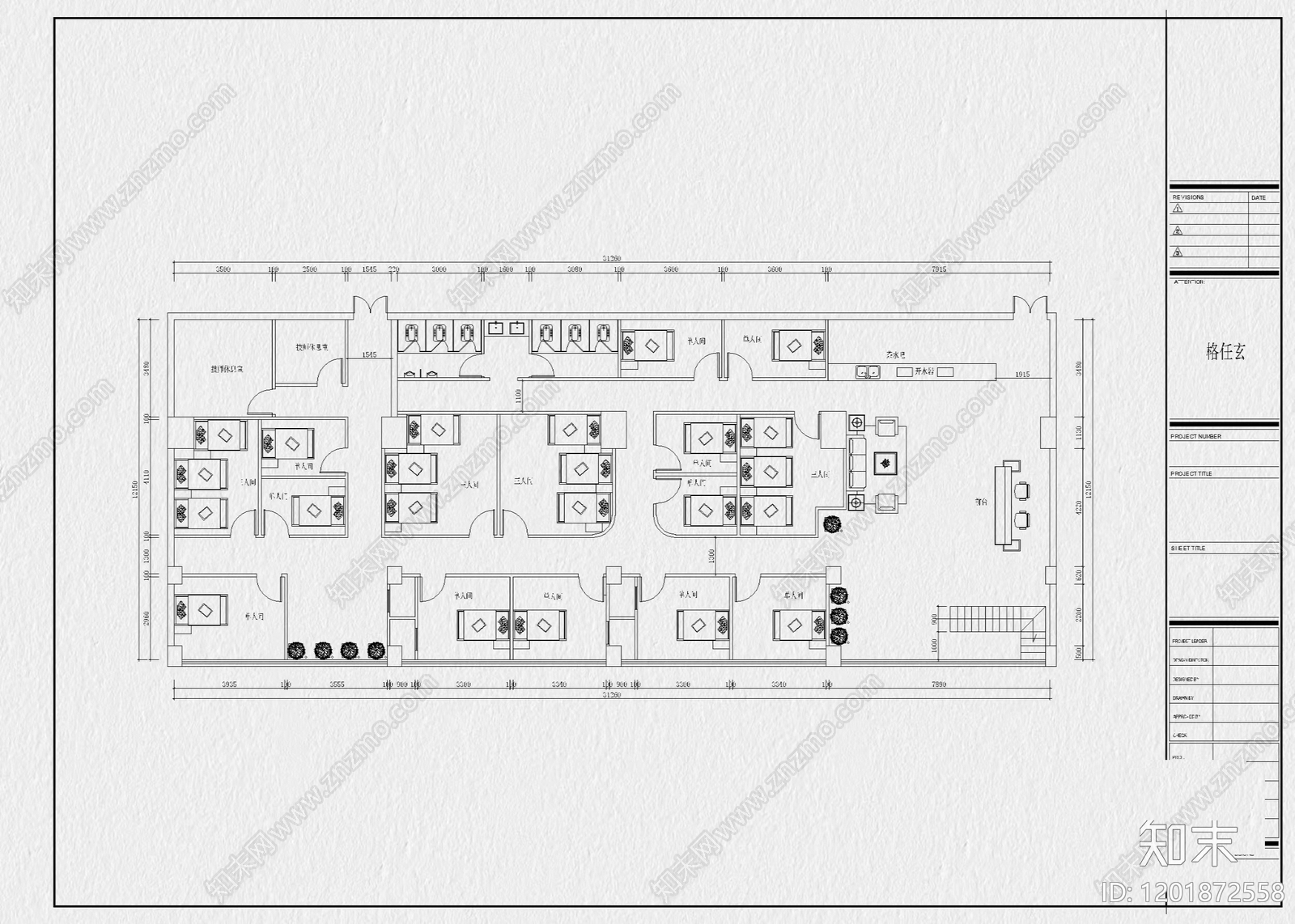 现代会所cad施工图下载【ID:1201872558】