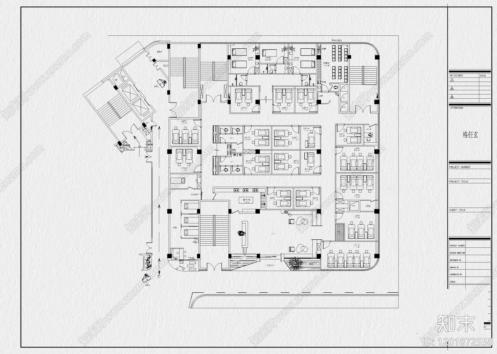 现代会所cad施工图下载【ID:1201872558】