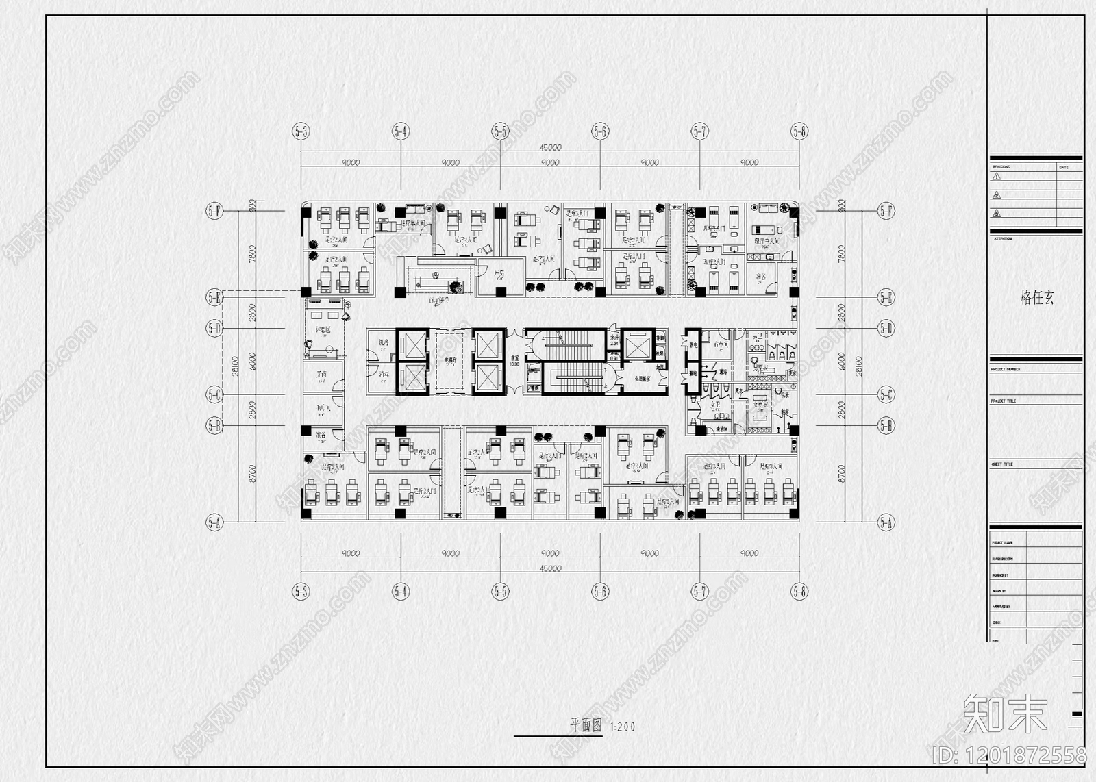 现代会所cad施工图下载【ID:1201872558】