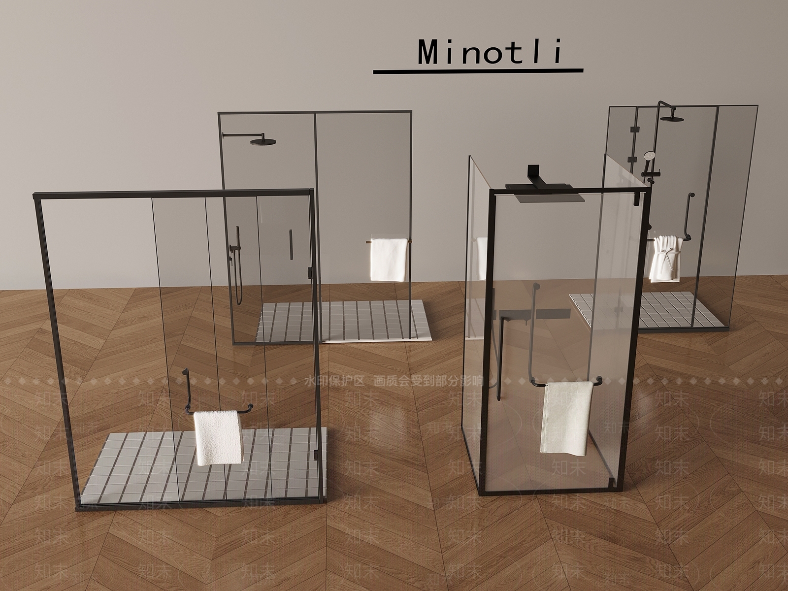 淋浴房3D模型下载【ID:1201873203】