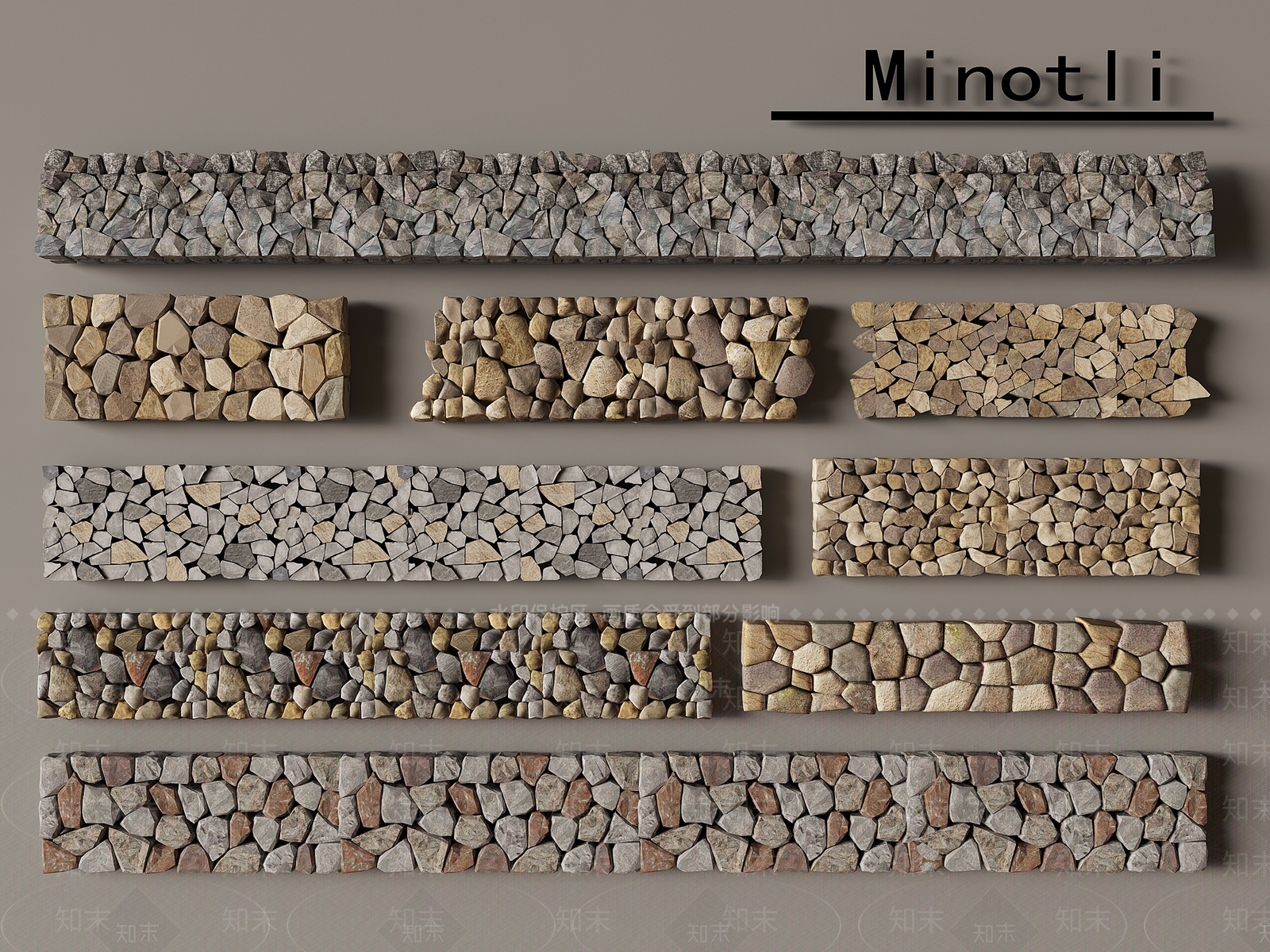 中式围墙3D模型下载【ID:1201873772】